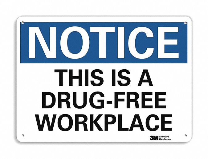 Notice Sign 7 in x 10 in Aluminum