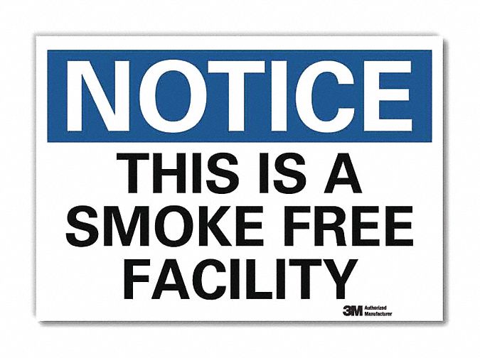 Notice Sign 7 in x 10 in Rflct Sheeting
