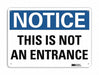 Notice Sign 7 in x 10 in Plastic