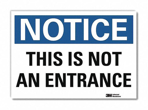 Notice Sign 7inx10in Reflective Sheeting