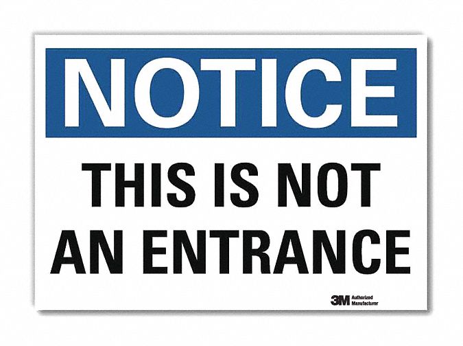 Notice Sign 7inx10in Reflective Sheeting