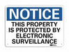Notice Sign 7 in x 10 in Plastic