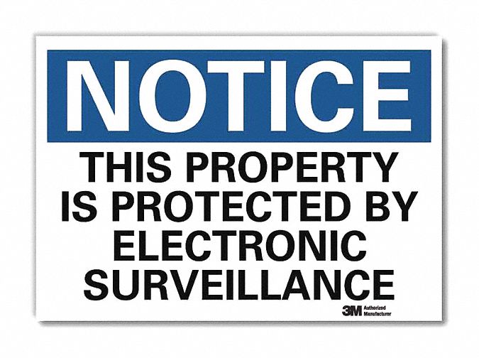 Notice Sign 7inx10in Reflective Sheeting