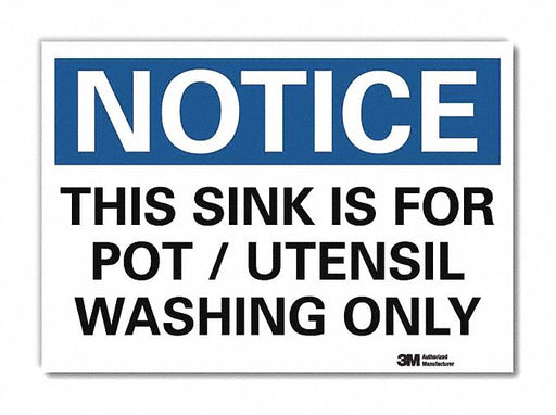 Notice Sign 10x14in Reflective Sheeting