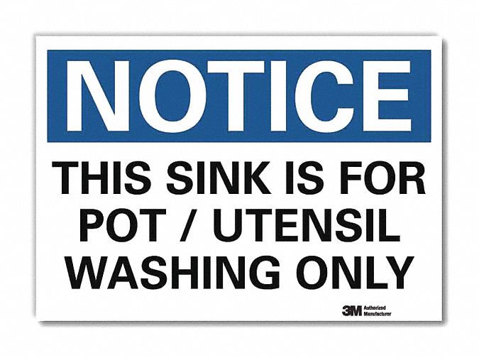 Notice Sign 10x14in Reflective Sheeting