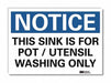 Notice Sign 7inx10in Reflective Sheeting