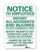 Notice Sign 14 in x 10 in Aluminum