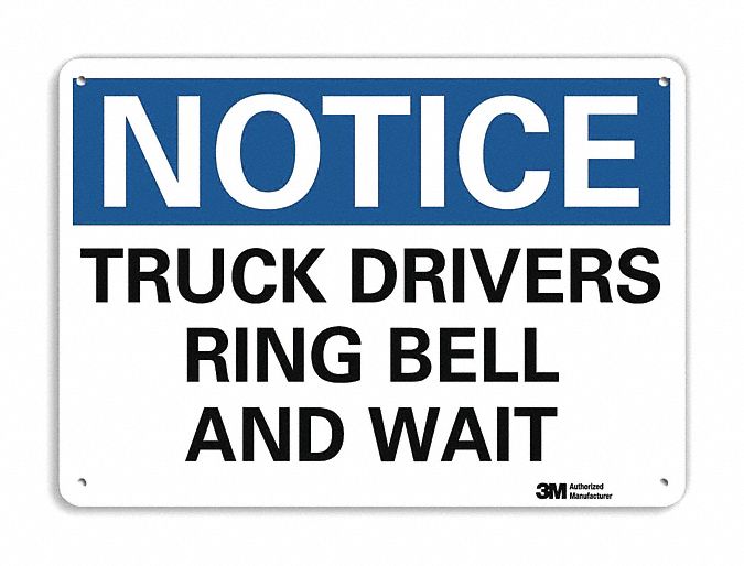 Non-Rflct Loading Unloading Sign 7x10in