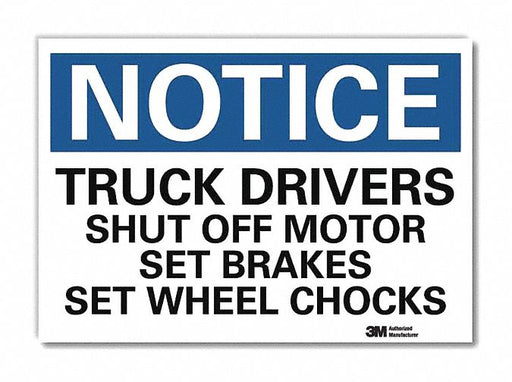 Notice Sign 10inx14in Reflctv Sheeting