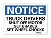 Notice Sign 5 in x 7 in Rflct Sheeting
