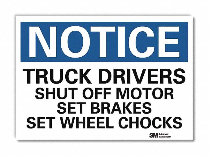 Notice Sign 5 in x 7 in Rflct Sheeting