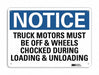 Notice Sign 7 in x 10 in Plastic