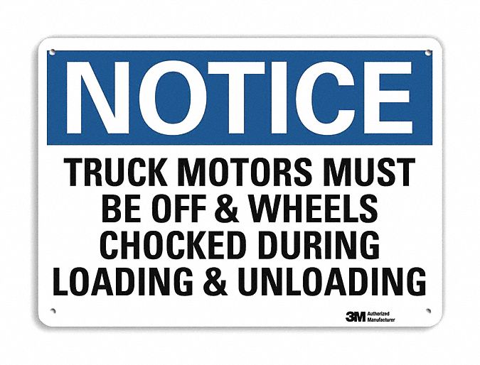 Notice Sign 10 in x 14 in Aluminum