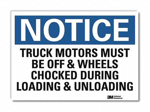 Notice Sign 5inx7in Reflective Sheeting