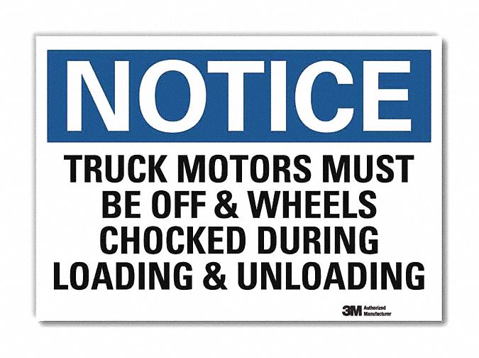 Notice Sign 7 in x 10 in Rflct Sheeting