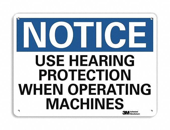 Notice Sign 7 inx10 in Plastic