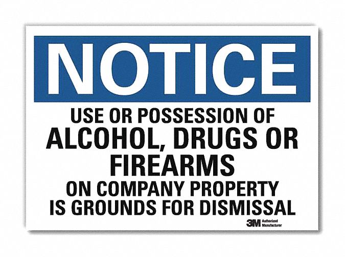 Notice Sign 7inx10in Reflective Sheeting