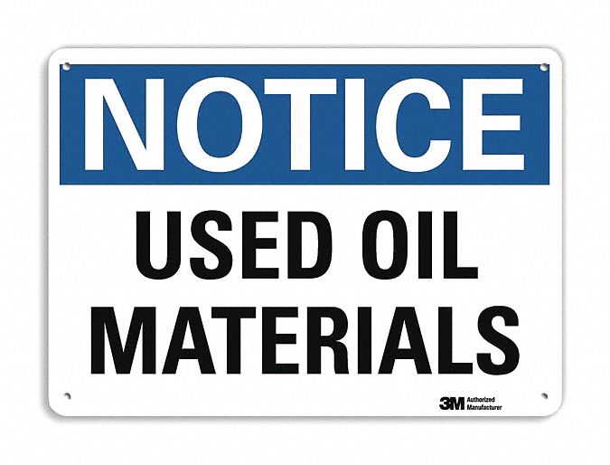 Notice Sign 10 inx14 in Plastic