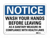 Notice Sign 7 in x 10 in Aluminum