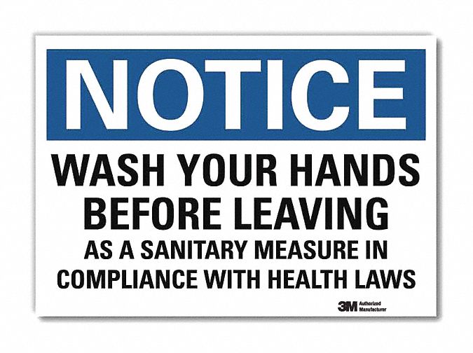 Notice Sign 7inx10in Reflective Sheeting