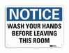 Notice Sign 7 in x 10 in Plastic