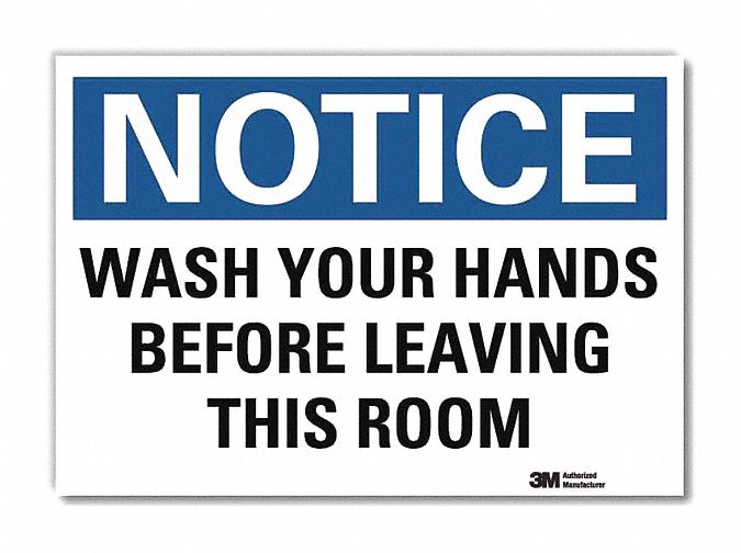 Notice Sign 10x14in Reflective Sheeting
