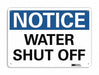 Notice Sign 7 in x 10 in Aluminum
