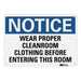 Notice Sign 7 in x 10 in Aluminum