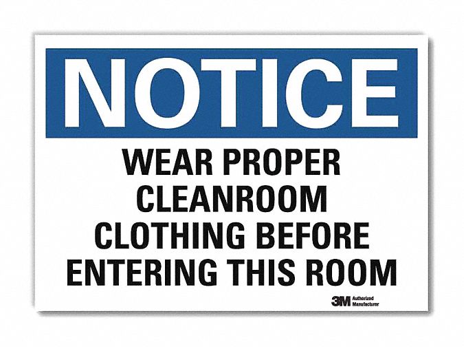 Notice Sign 5 in x 7 in Rflct Sheeting