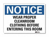 Notice Sign 10inx14in Reflctv Sheeting