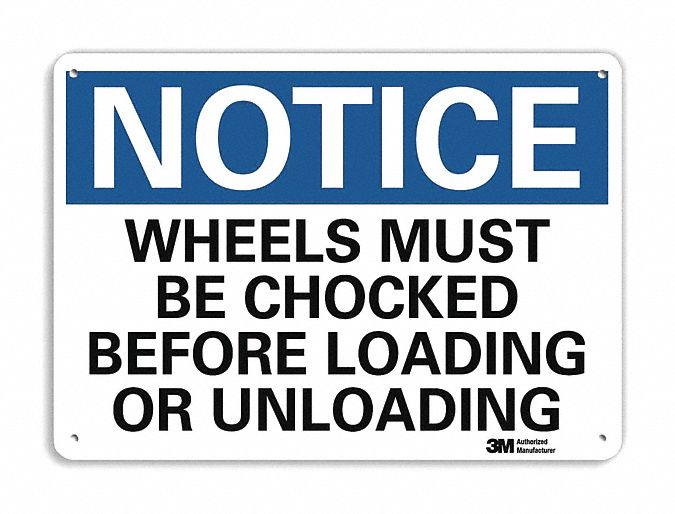 Notice Sign 10 inx14 in Plastic