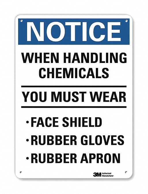 Notice Sign 10 in x 7 in Aluminum