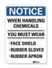 Notice Sign 10 inx7 in Plastic