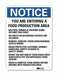 Notice Sign 14 in x 10 in Aluminum