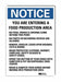 Notice Sign 10inx7in Reflective Sheeting