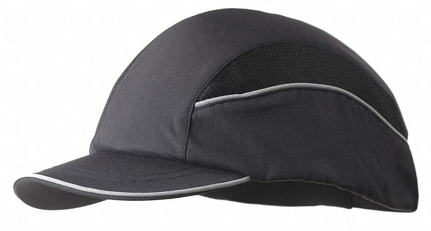 G7578 Bump Cap Baseball Hook-and-Loop Black