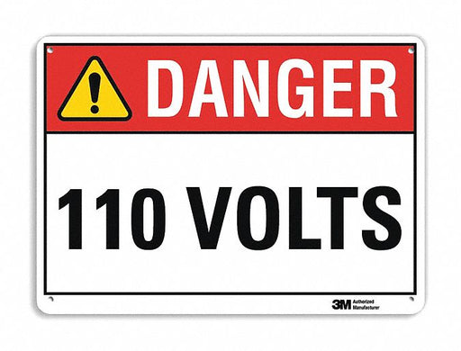 Danger Sign 10 in x 14 in Plastic
