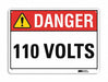 Danger Sign 7 in x 10 in Aluminum