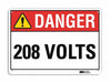 Danger Sign 10 in x 14 in Plastic
