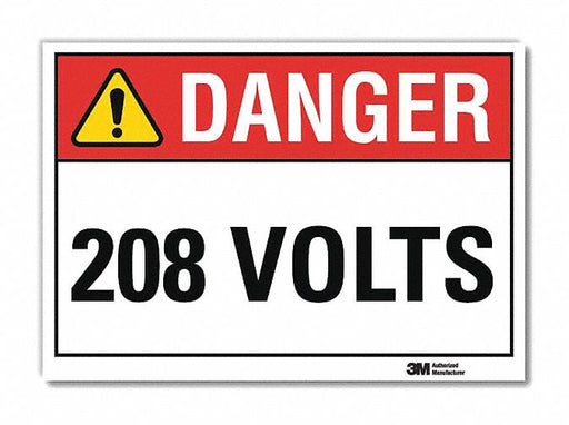 Danger Sign 7inx10in Reflective Sheeting