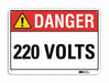 Danger Sign 7 in x 10 in Aluminum