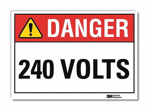 Danger Sign 7inx10in Reflective Sheeting