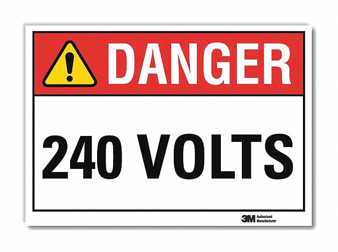 Danger Sign 10inx14in Reflctv Sheeting
