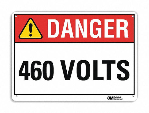 Danger Sign 7 in x 10 in Plastic