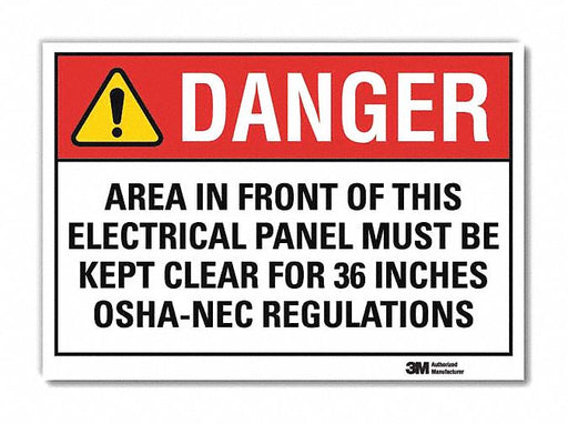 Danger Sign 7inx10in Reflective Sheeting