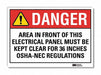 Danger Sign 10inx14in Reflctv Sheeting