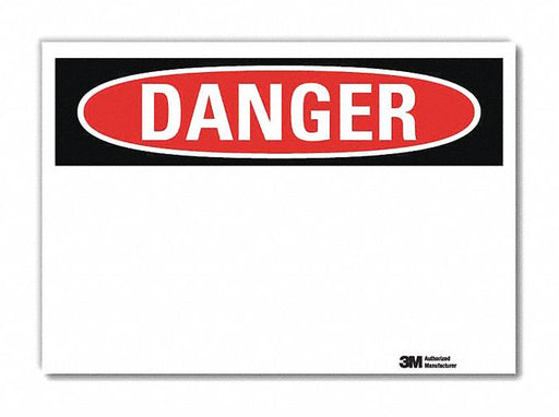Danger Sign 7inx10in Reflective Sheeting