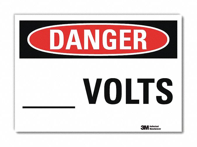 Danger Sign 10inx14in Reflctv Sheeting