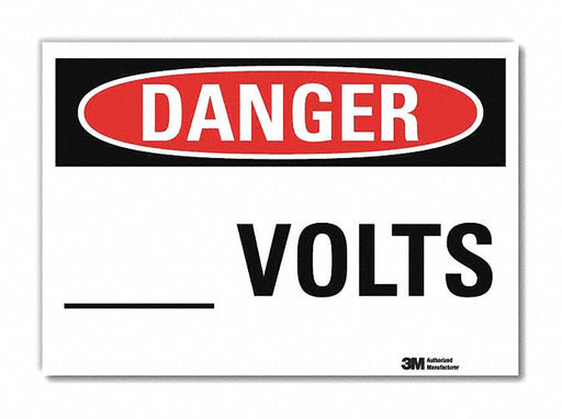 Danger Sign 5inx7in Reflective Sheeting