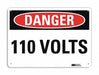 Danger Sign 7 in x 10 in Aluminum